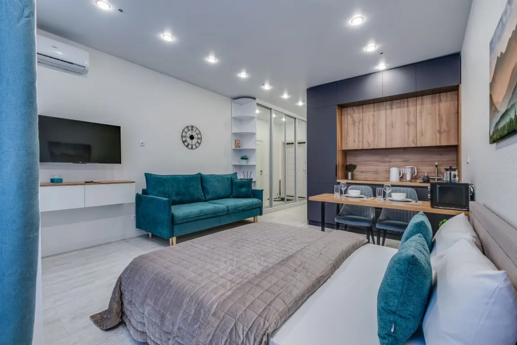 Отель Апартаменты Представительский Люкс с Балконом и Красивым Видом Business Apartments в Москве