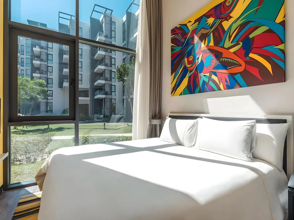 Двухместные лофт c 1 спальней с балконом двуспальная кровать в Отель Cassia Phuket, part of Banyan Group