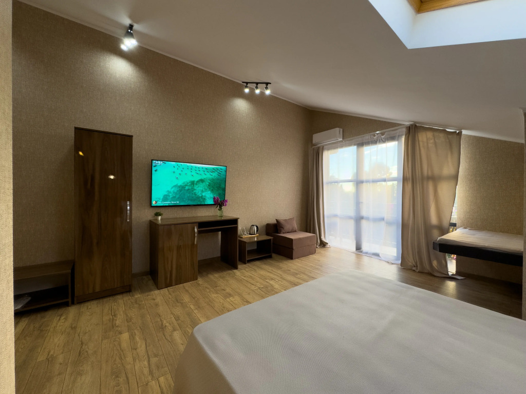 Трёхместный номер Супериор Плюс c 1 комнатой с балконом и с красивым видом из окна в Aimara