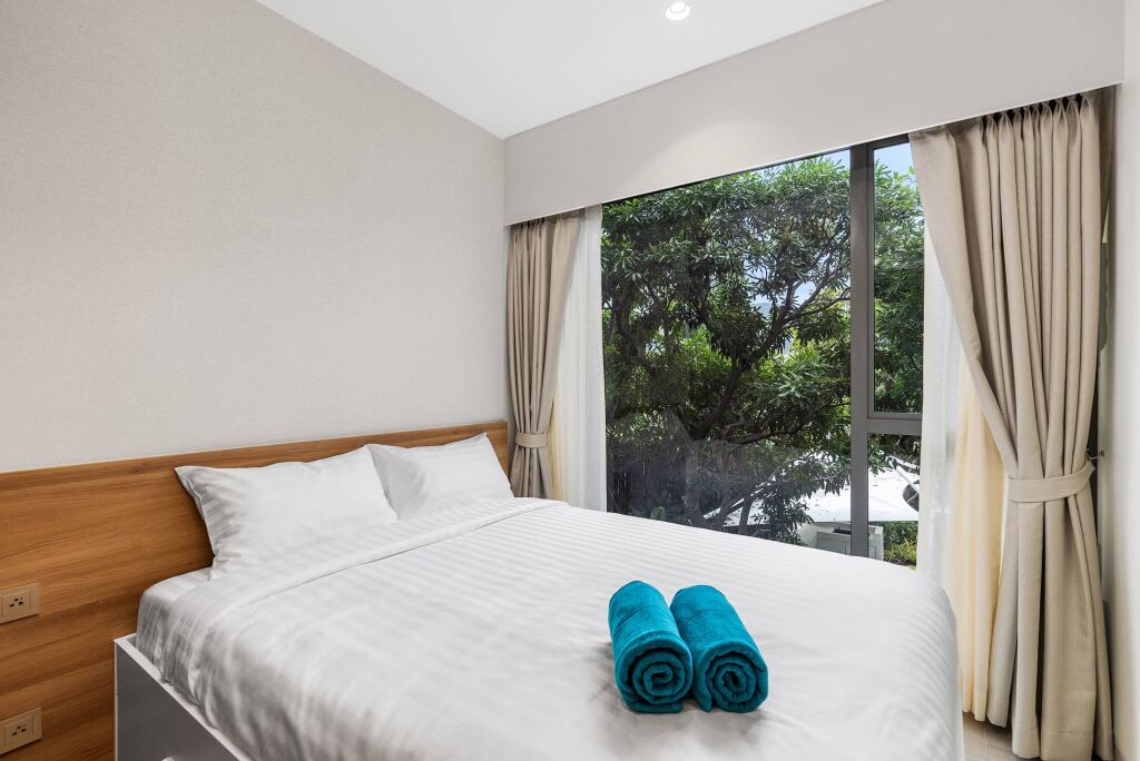 Апартаменты с 2 комнатами с балконом в Апарт-отель Laguna Lakeside BangTao by My Home Phuket