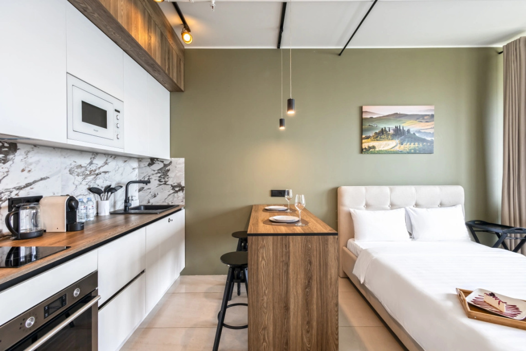 Отель Апартаменты Студия с Видом на Город Elite Apartments в Москве