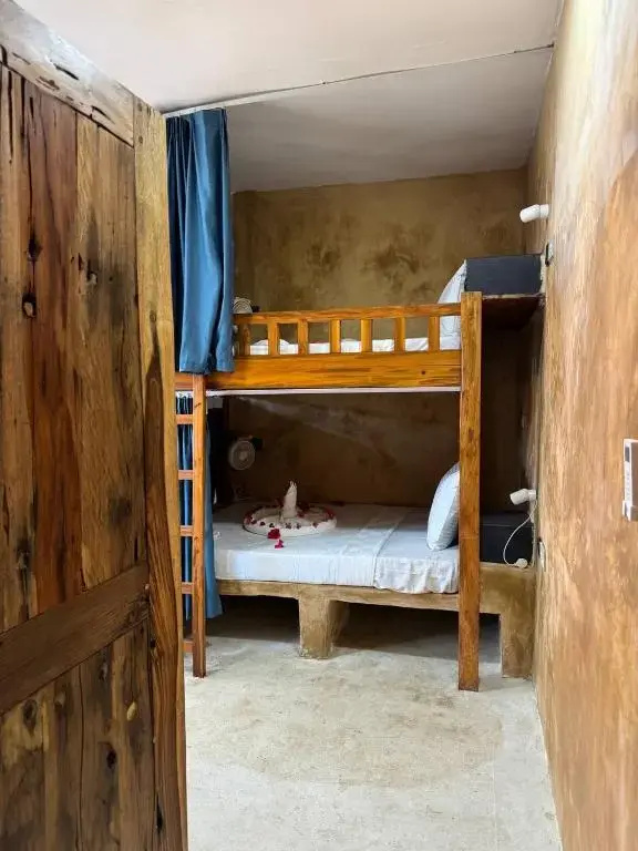 Bed in Dorm (female dorm) with courtyard view