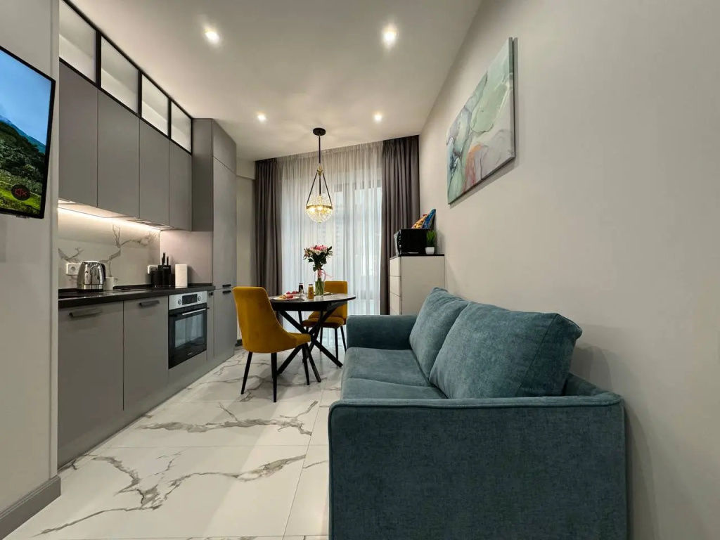 Апартаменты Lalapart Modern classic с видом на город у метро Дмитровская — фото