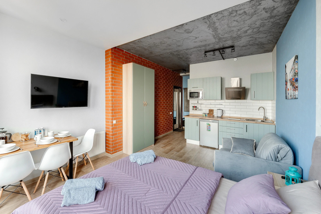 Отель Апартаменты SMART LOFTS | Mint | Видовой 25 этаж | ЖК бизнес-класса рядом с метро в Москве
