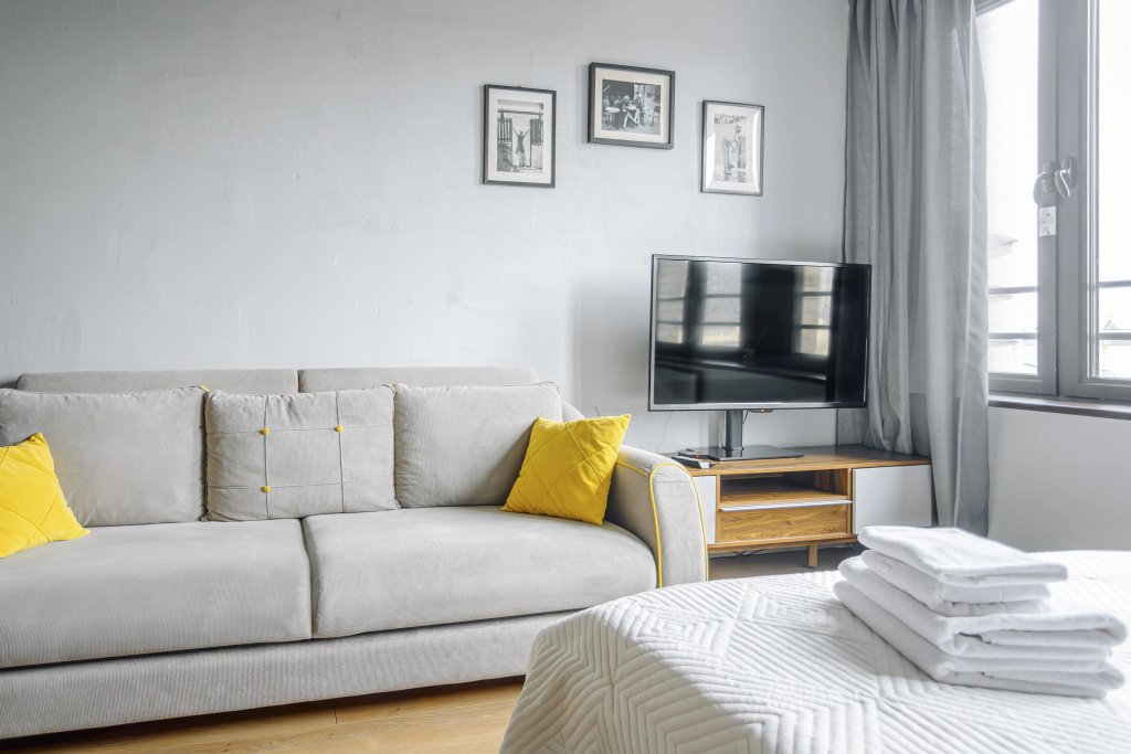 Апартаменты Lalapart London Loft просторная студия 38м в ЖК Савеловский Сити — фото
