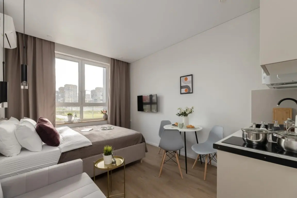 Апартаменты SMART LOFTS | Space | 5 мин до м Спартак | Рядом стадион и Крокус Экспо — фото