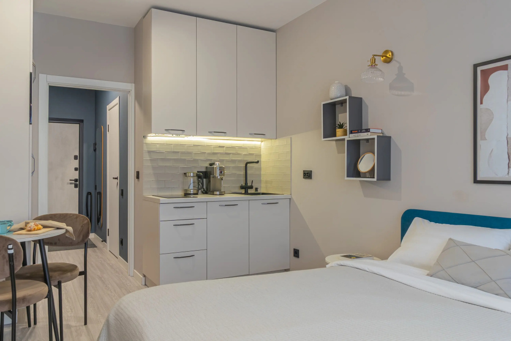 Отель Апартаменты Aquamarine Resort в доме с бассейном в Сестрорецке в Сестрорецке