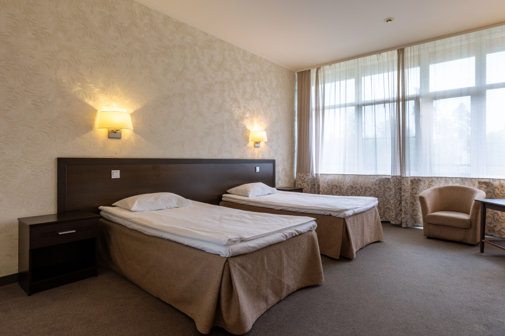 Azimut Park Hotel& SPA Repino Room Type - Standard Double room with balcony and with view full double bed