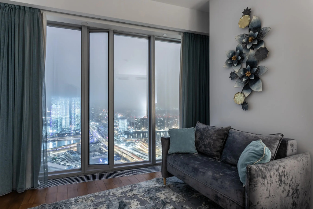 Апартаменты Люкс с камином Башня ОКО Москва-сити (вид на город) - фото 20