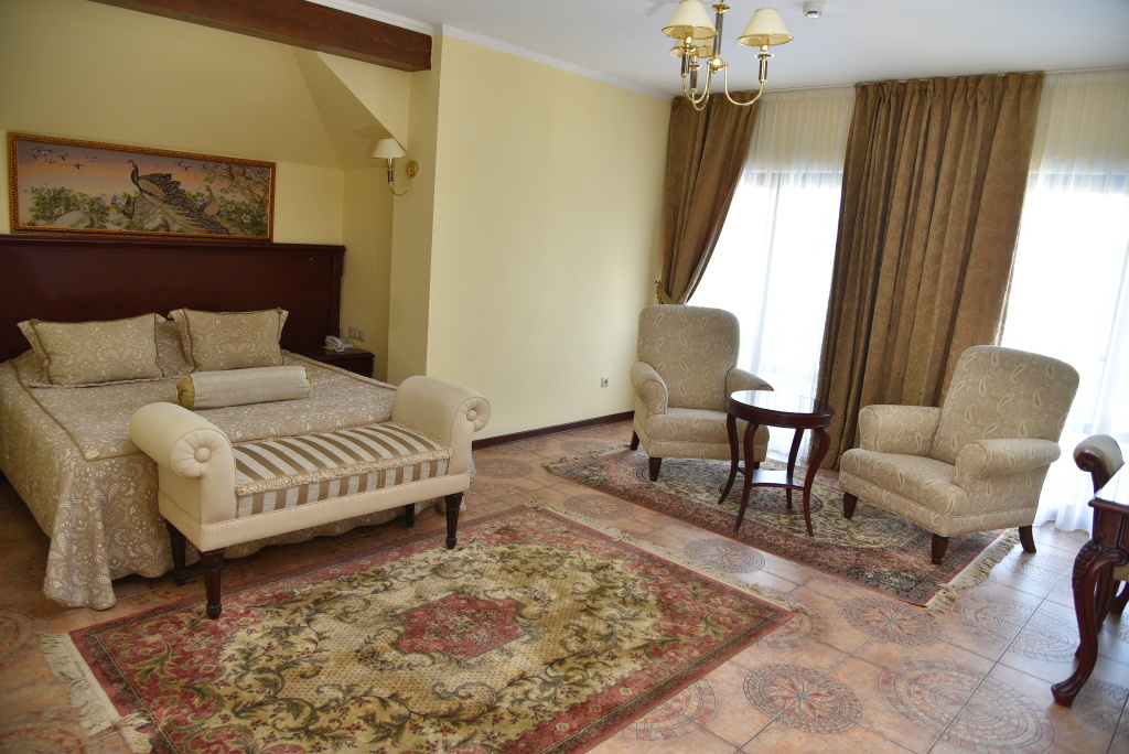 Vyisokiy Bereg Hotel Room Type - Double Suite with river view full double bed