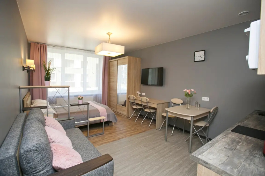 Квартира New Horizon Ovechkin Apartments Aquamarine  рядом с Московским вокзалом — фото