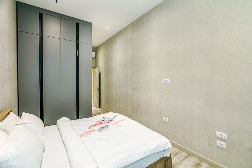 Апартаменты Deluxe с балконом и с красивым видом из окна в Апартаменты Luxury White in Nizami Street