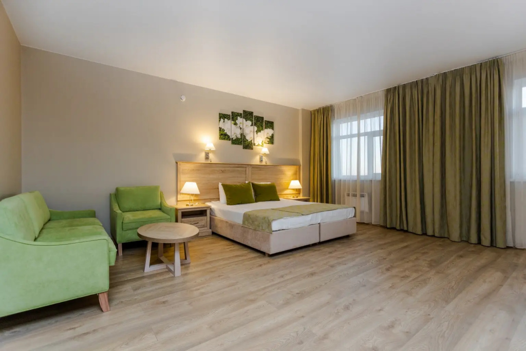 Arsen'ev Hotel Room Type - Comfort (Green building) Double room with bay view full double bed