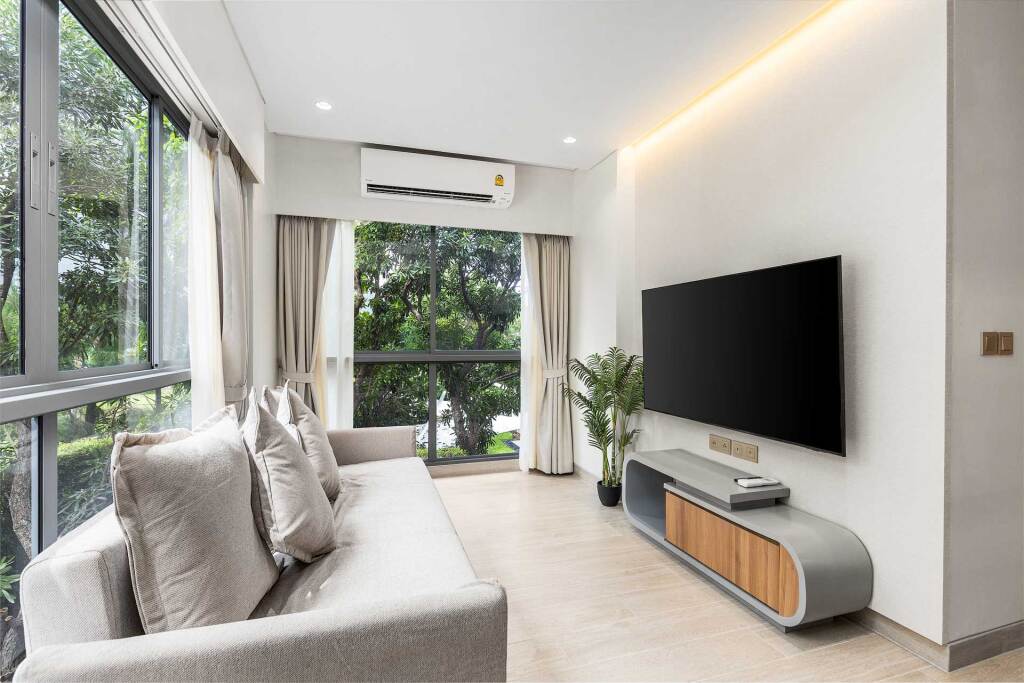 Апартаменты с 2 комнатами с балконом в Апарт-отель Laguna Lakeside BangTao by My Home Phuket