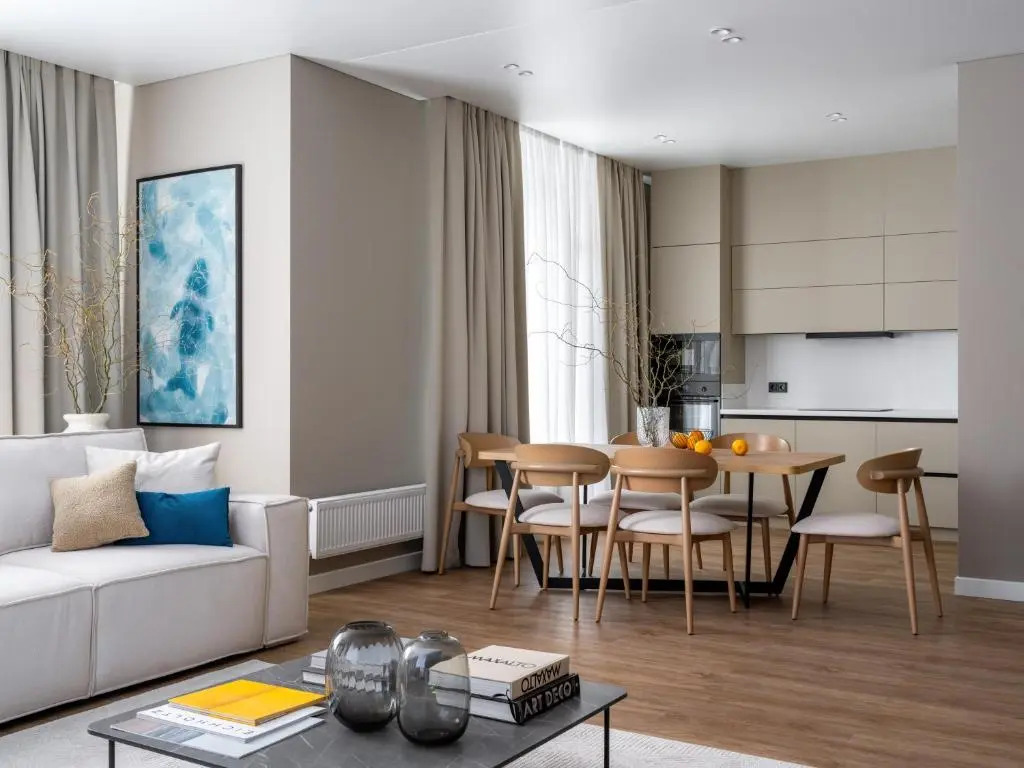 Номер Deluxe с 2 комнатами с балконом и с видом на горы в A27 Apartments