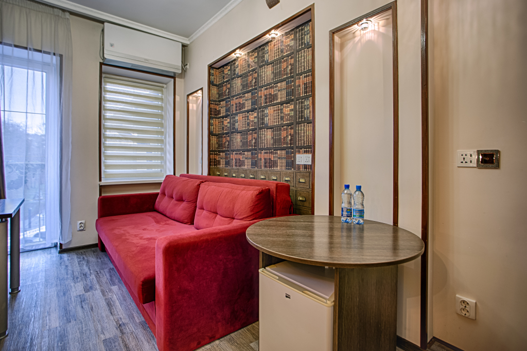 Двухместные апартаменты 12 с видом на парк двуспальная кровать в Exclusive Hotel&Apartments