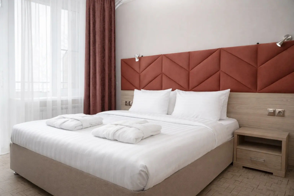 Deluxe Double room with balcony and with sea view (full double bed)