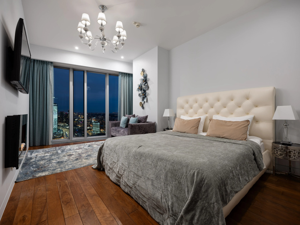 Апартаменты Люкс с камином Башня ОКО Москва-сити (вид на город) - фото 15