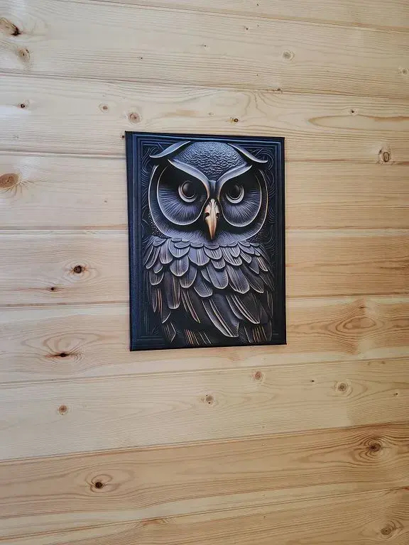 Двухместный коттедж Comfort с красивым видом из окна двуспальная кровать в Vinder Village