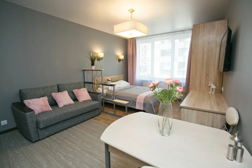 Квартира New Horizon Ovechkin Apartments Aquamarine  рядом с Московским вокзалом — фото