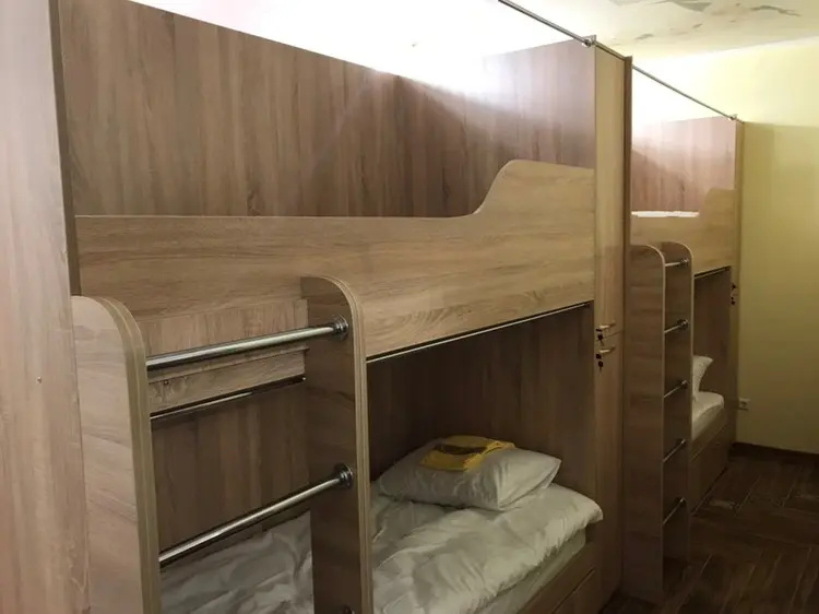 Bed in Dorm with balcony