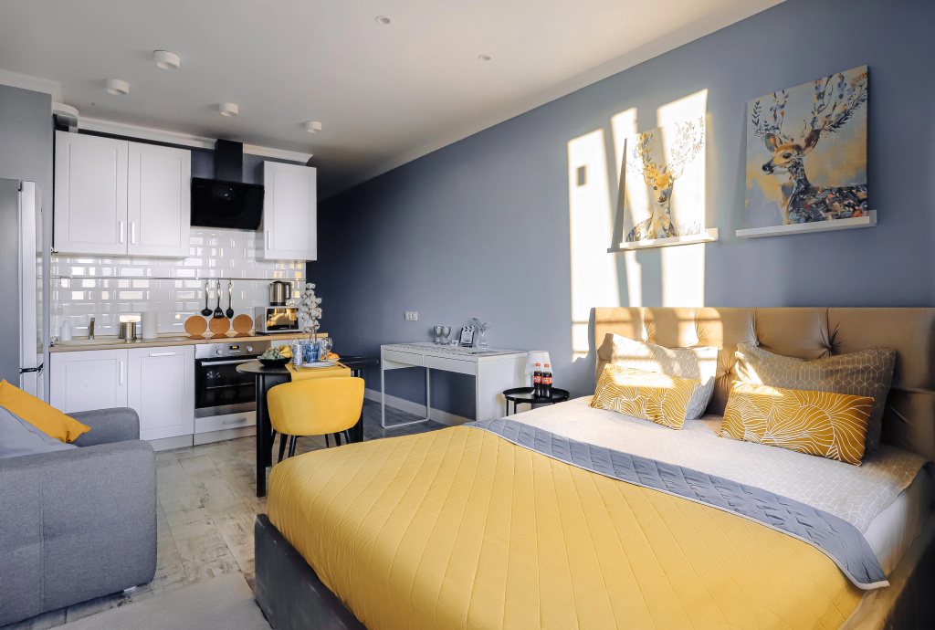 Апартаменты Lalapart Silver Lake с лоджией в ЖК Савеловский Сити — фото