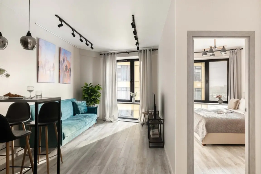 Апартаменты SMART LOFTS | Ivory | С отдельной спальней | Бизнес-класс у метро Дмитровская — фото