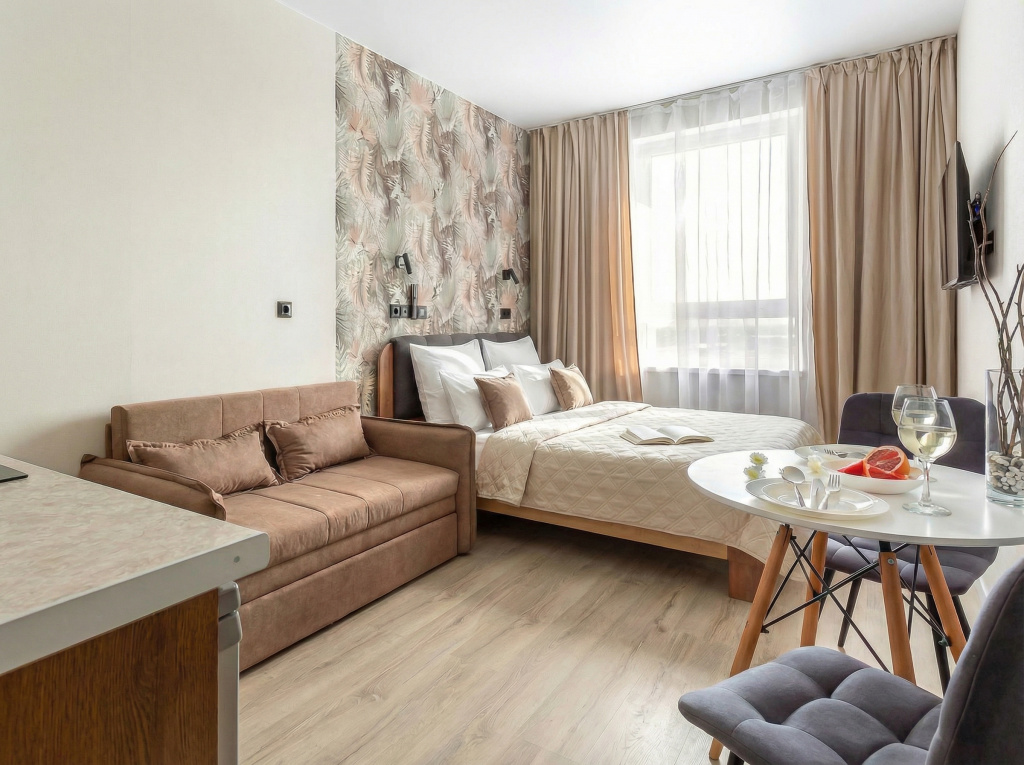 Апартаменты SMART LOFTS | Etude | 5 мин до м Спартак | Рядом стадион и Крокус Экспо — фото