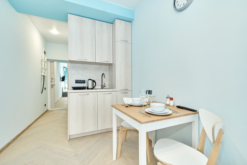 Квартира New Horizon Elans в скандинавском стиле с двумя отдельными кроватями — фото