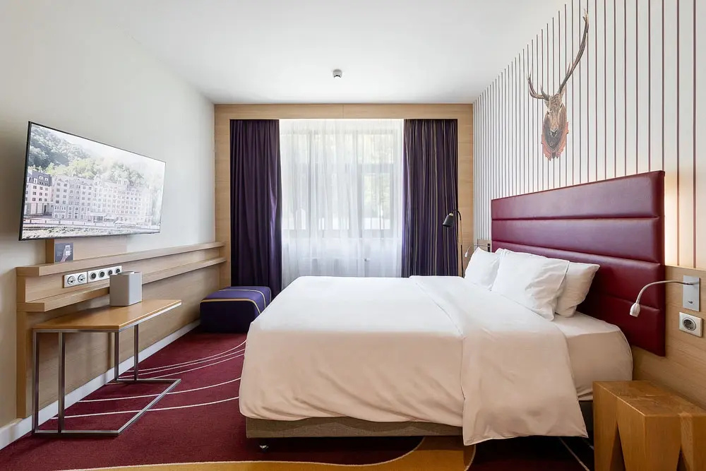 Erbelia by Vasta Rosa Khutor Hotel Room Type - Double Suite with river view full double bed