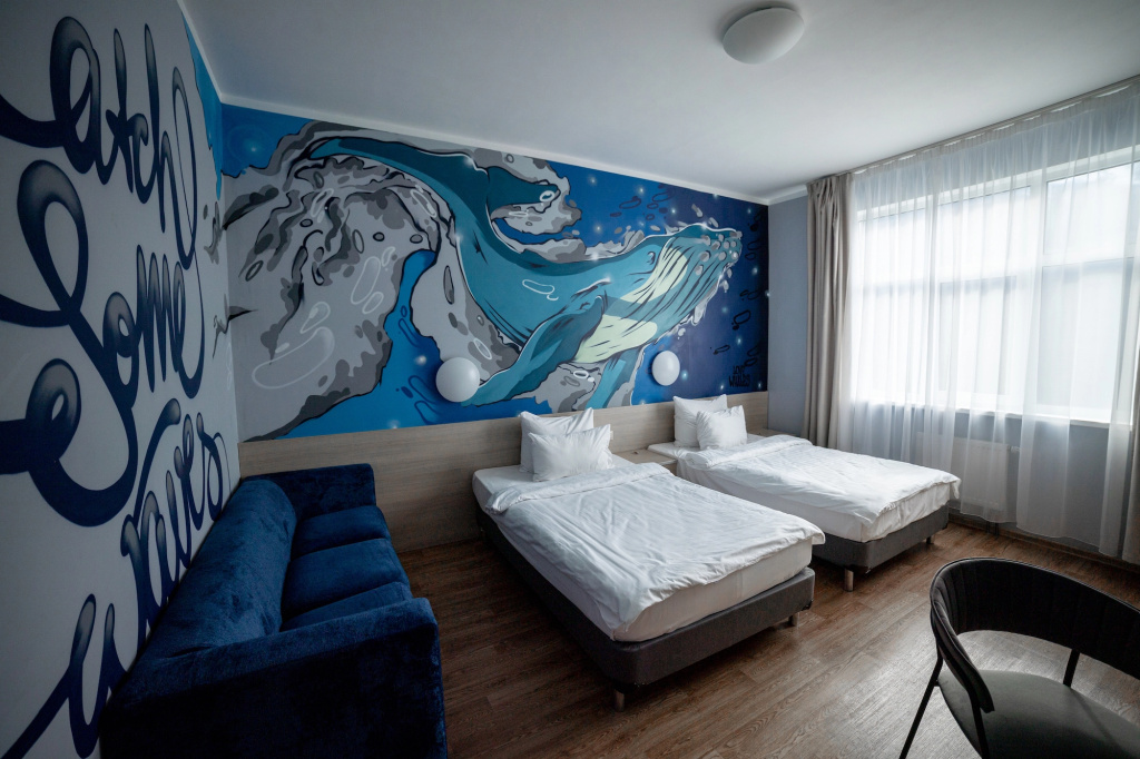 AYS Design Rosa Khutor Hotel Room Type - Extra-Space Double Room in block with mountain view twin beds