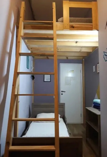 Двухместный номер Economy двухъярусная кровать в Geek Hostel
