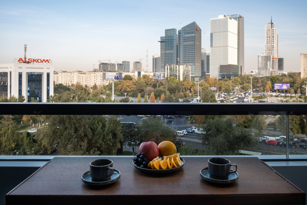 Sovremennaya studiya s panoramoy Tashkent City Apartments