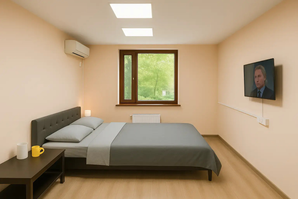 Superior Double Family room with city view (full double bed)