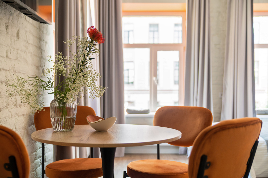 Двухместная семейная студия с видом на город двуспальная кровать в Light house