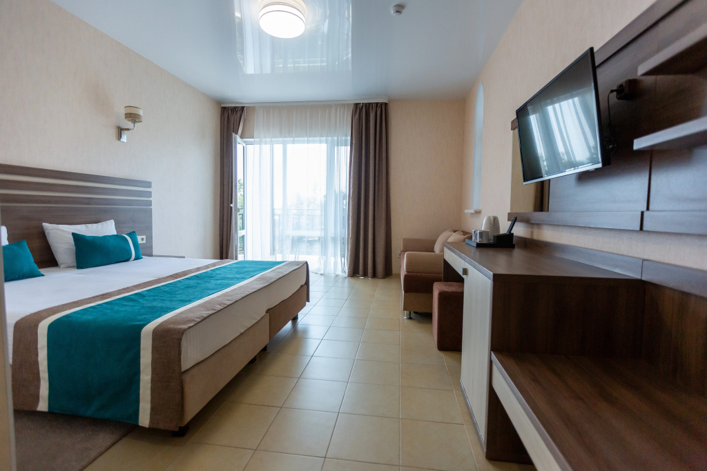Deluxe Comfort 2 floor Double room with balcony and with view (full double bed)