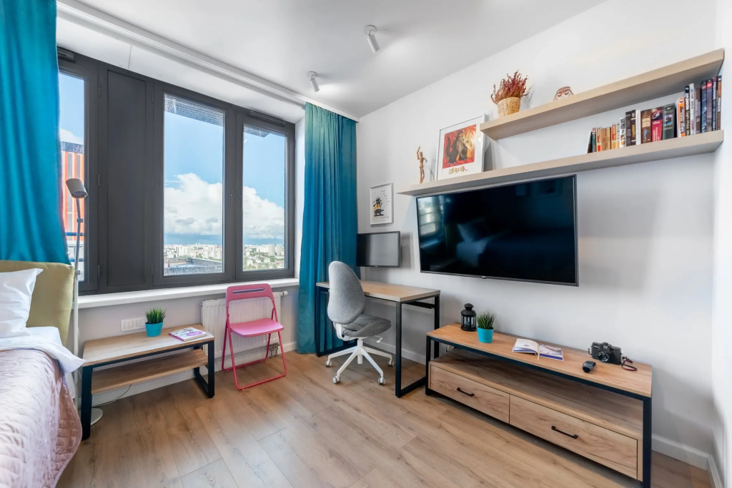Апартаменты SMART LOFTS | Aquamarine | Вид с 24 этажа на закат | ЖК бизнес-класса — фото