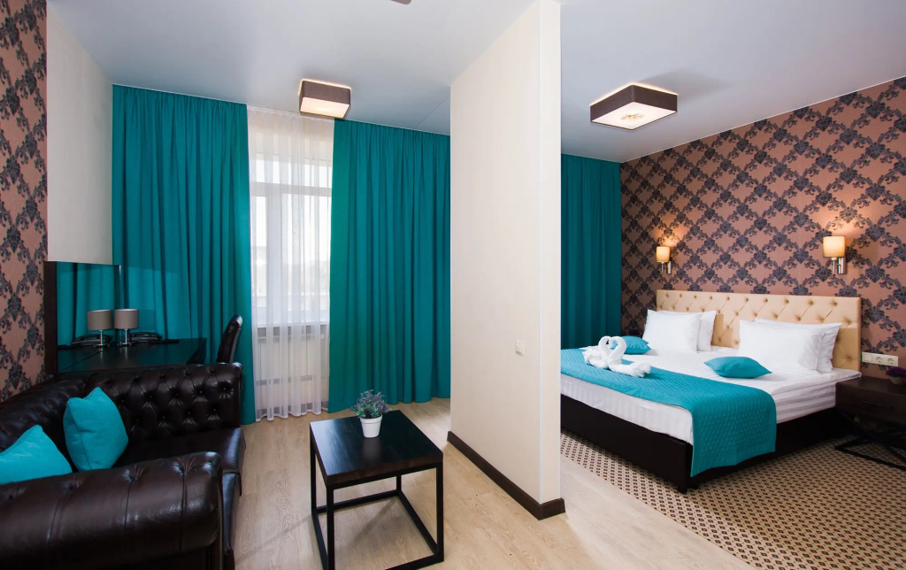 Brown Hotel Room Type - 1 Bedroom Business Double room with city view full double bed