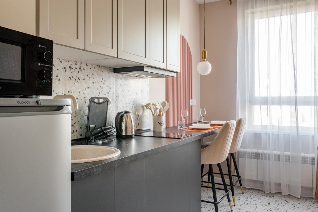 Апартаменты InHome24 Комфортные в нежных оттенках — фото