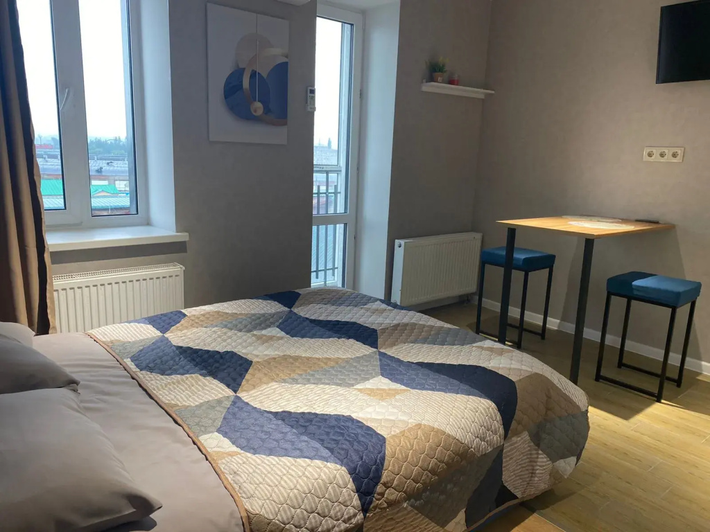 Double Apartment with balcony and with view (full double bed)