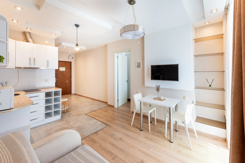 Uyutnye s Dvumya Komnatami Orbi Volna Apartments