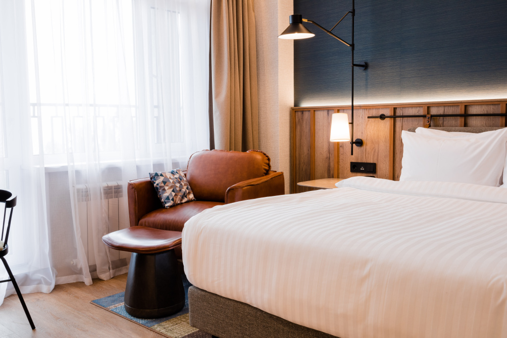 Hotel Baykal Room Type - Deluxe Double room with lake view full double bed