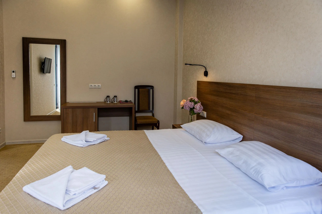 Двухместный номер Стандарт на 1 этаже двуспальная кровать в ТиАдель