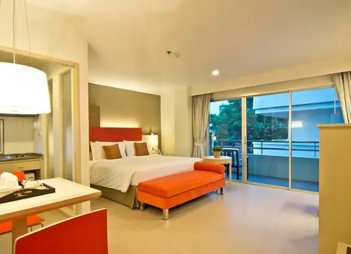 Double Studio room with balcony (full double bed)