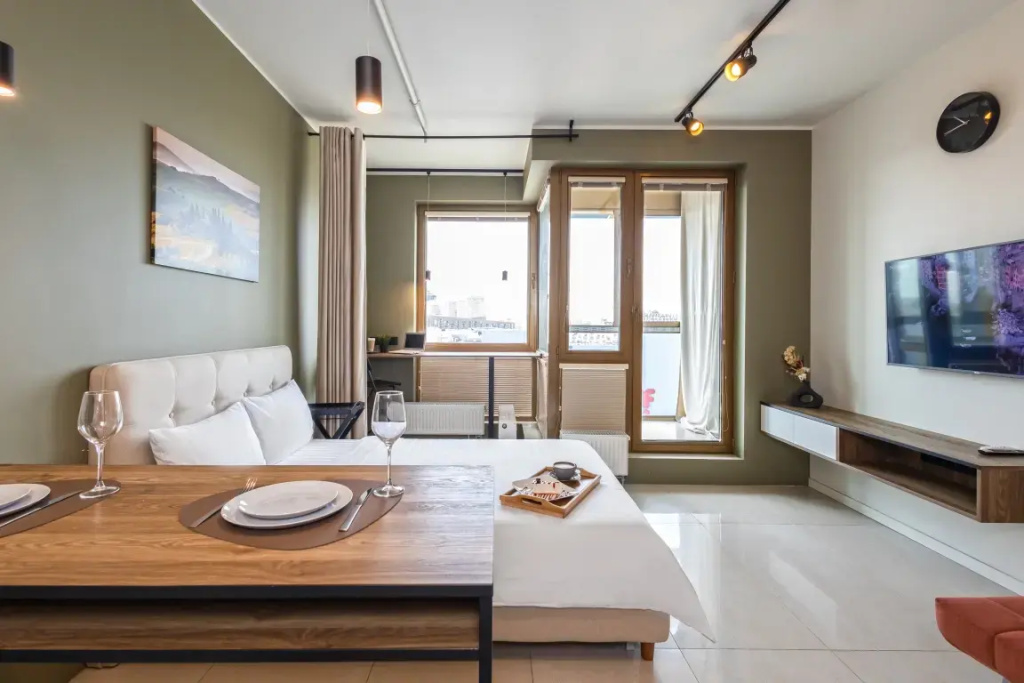 Отель Апартаменты Студия с Видом на Город Elite Apartments в Москве