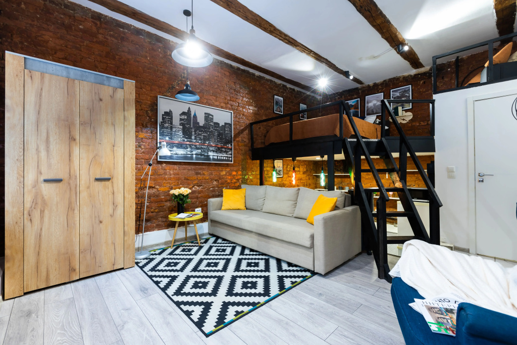 Отель Квартира Flatstay Английский Пр 17-19 в Санкт-Петербурге