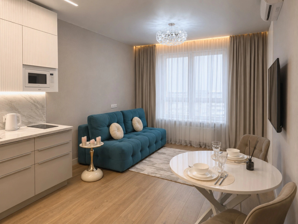 Отель Квартира из pinterest, новая современная в Москве