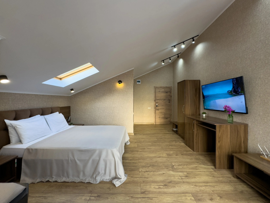 Трёхместный номер Супериор Плюс c 1 комнатой с балконом и с красивым видом из окна в Aimara