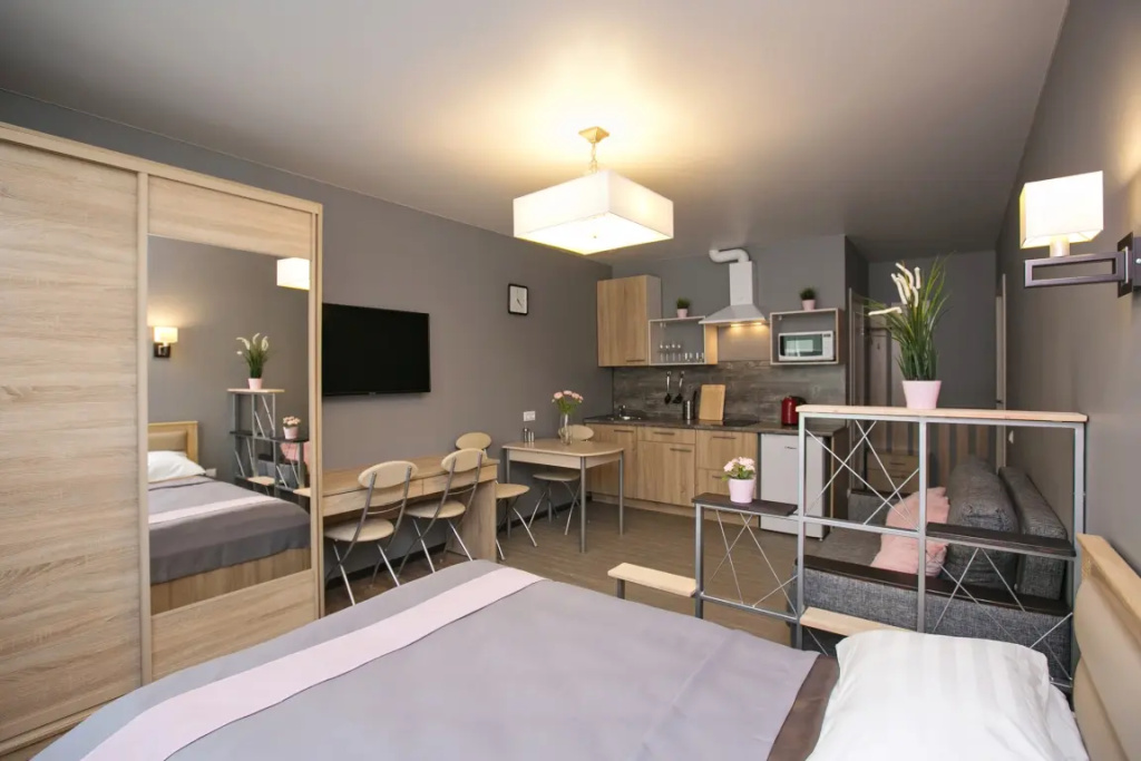 Квартира New Horizon Ovechkin Apartments Aquamarine  рядом с Московским вокзалом — фото