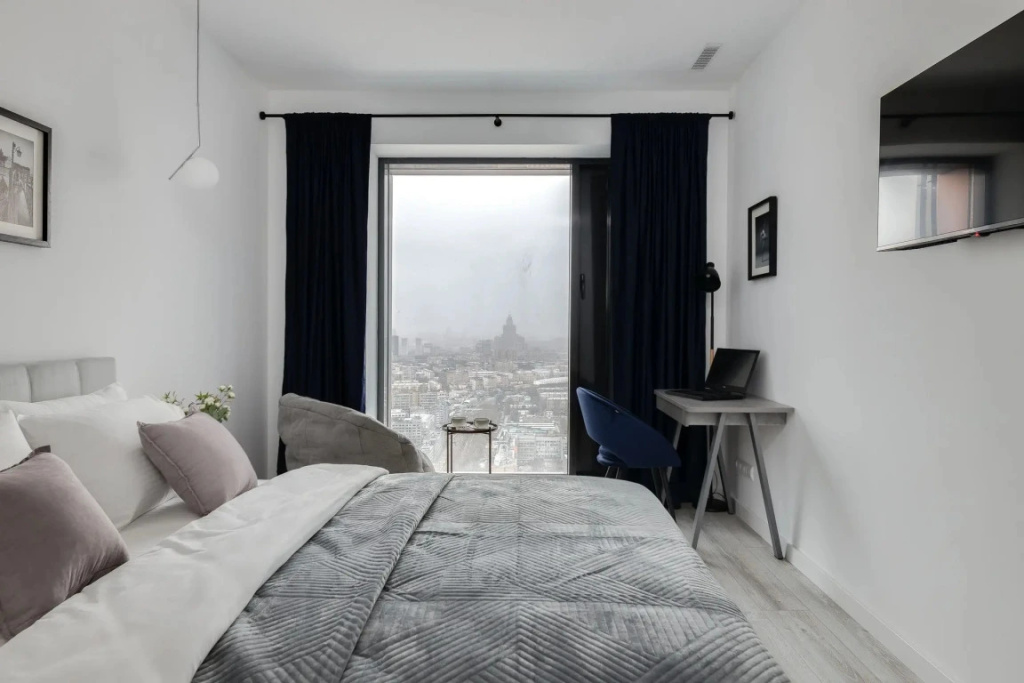 Отель Апартаменты SMART LOFTS | Terrace | Вид с 45 этажа | 2 спальни | В 1 мин. от метро в Москве